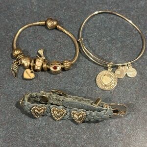 Brighton Heart Charm Bracelet Trio